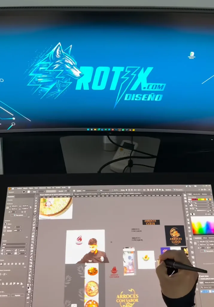 Trabajo real de diseño gráfico profesional