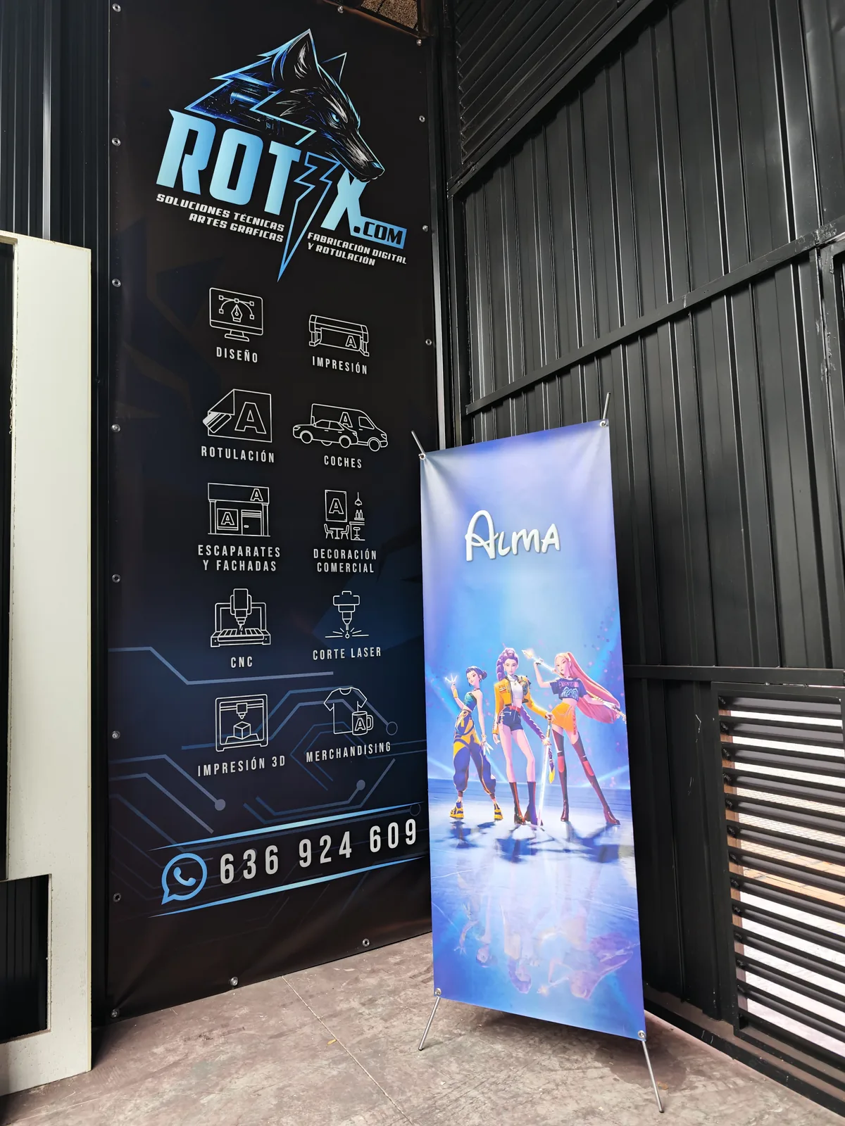 Lona personalizada para evento